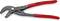 Pince à mors rouge, spécialement conçue pour les colliers de serrage à bande, marque KNIPEX, modèle 85 51 250 AF, 'Made in Germany'.