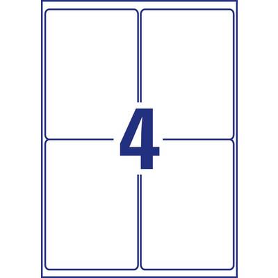 Nombre '4' en bleu centré sur un fond blanc, entouré de quatre rectangles.