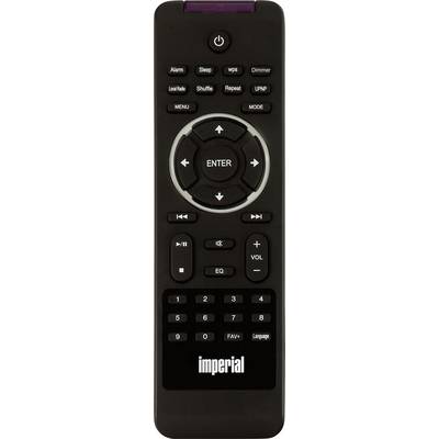 Télécommande avec touches telles que 'Entrée', volume, menu et pavé numérique. Nom de marque 'imperial' en bas.