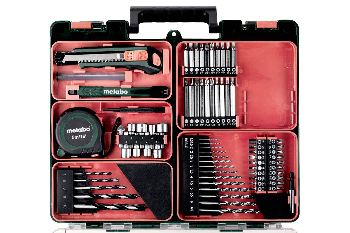 Perceuse-visseuse sans fil Metabo BS 14.4 602206880 14.4 V 2 Ah Li-Ion + 2 batteries, + accessoires, + mallette