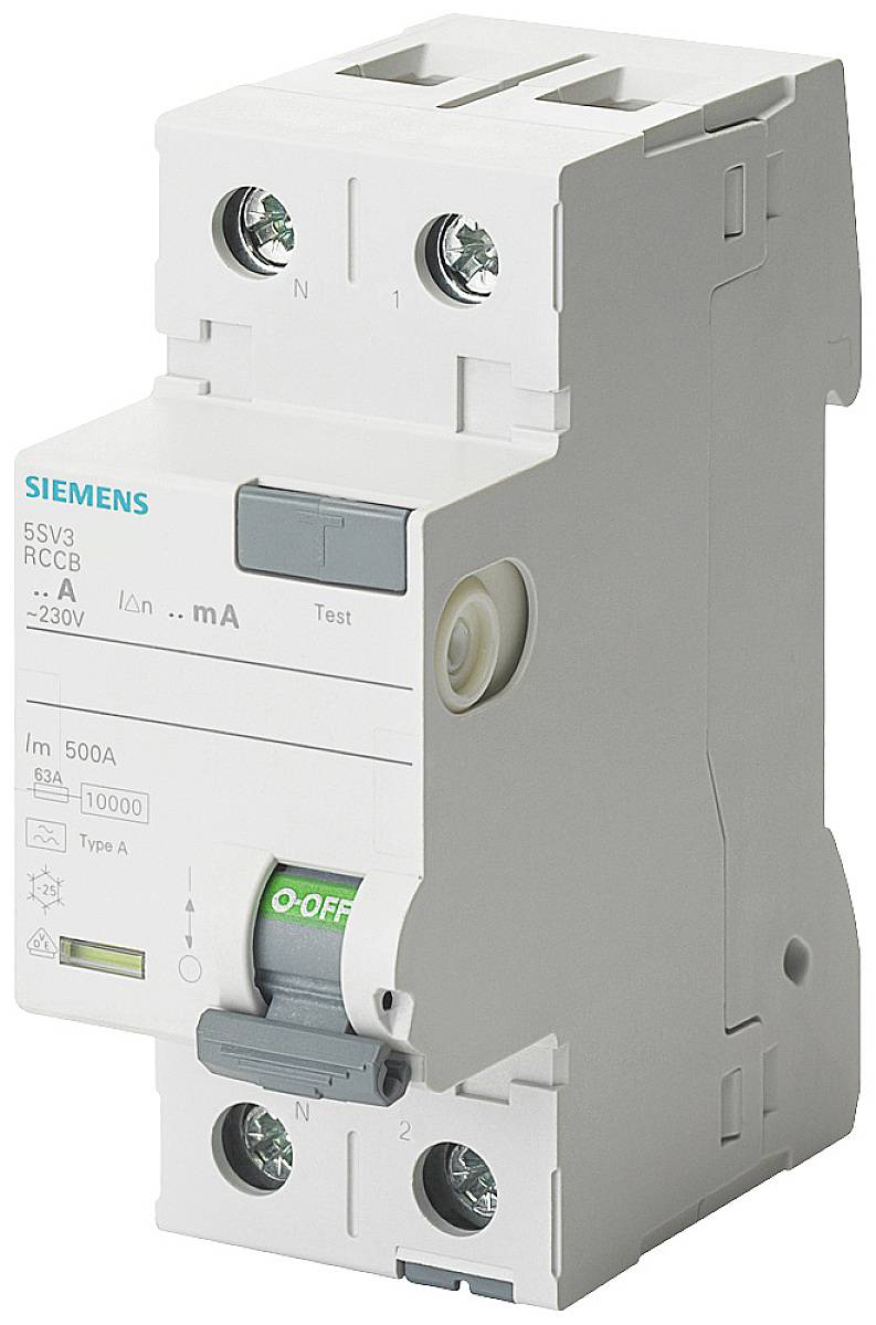 Interrupteur différentiel Siemens 5SV31116KL A 2 pôles 16 A 0.01 A 230 V