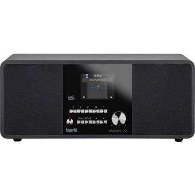 N/A Imperial Dabman i200 audio, stéréo (jack 3.5 mm), LAN (10/100 Mo/s), USB  noir