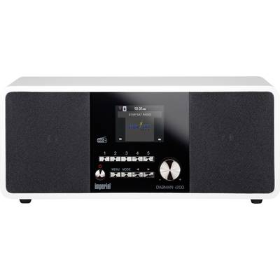 N/A Imperial Dabman i200 audio, stéréo (jack 3.5 mm), LAN (10/100 Mo/s), USB  blanc