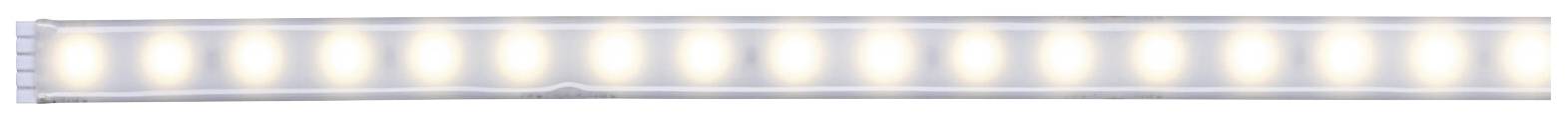 Une bande lumineuse LED longue et incurvée avec des intervalles uniformes entre chaque élément lumineux.