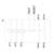 Schéma de câblage d'un interrupteur de sécurité électrique avec fonction de test et de réinitialisation, bornes de connexion 2/T1, 4/T2, 6/T3, 95 NF, 96 NF, 97 NO, 98 NO.