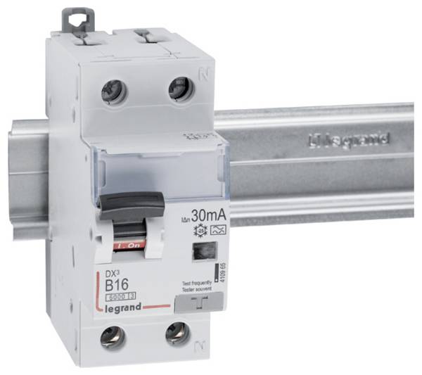 Legrand 410965 DX3 FILS B16A 1P+N 6KA 30MA A Interrupteur différentiel/Disjoncteur de protection 1 pôle 16 A 0.03 A 230 V