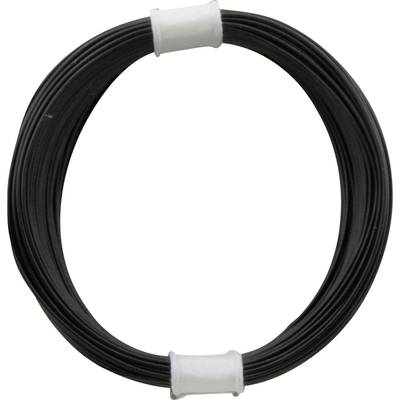 Fil de câblage   110-1 1 x 0.04 mm² noir 10 m