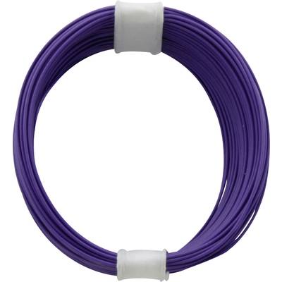 Fil de câblage   110-6 1 x 0.04 mm² violet 10 m