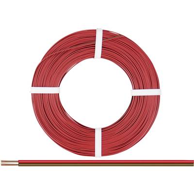  218-08-25 Fil de câblage  2 x 0.14 mm² rouge, marron 25 m