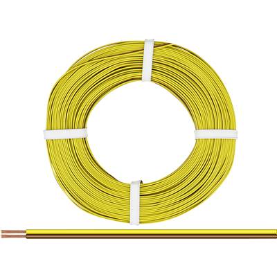  218-38-25 Fil de câblage  2 x 0.14 mm² marron, jaune 25 m