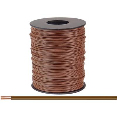  114-88-100 Fil de câblage  2 x 0.08 mm² marron 100 m