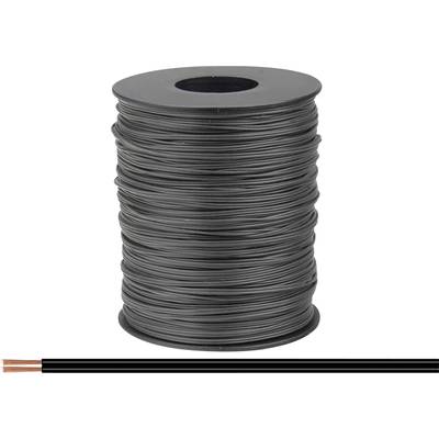  114-11-100 Fil de câblage  2 x 0.08 mm² noir 100 m