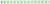 Une longue bande horizontalement rayée avec un motif de carrés et de rectangles verts et blancs.