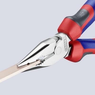 Knipex Pince Coupante Avant Forte Démultiplication 200 Mm – Chromée, Manches Bi-Matière – Coupe Fil Dur & Piano
