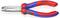 Pince de la marque KNIPEX, numéro de modèle 13 42 165, en bleu et rouge. Elle dispose de poignées isolées et convient aux travaux précis.