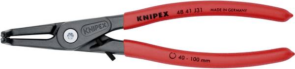 Knipex 48 41 J31 Pince pour circlips Adapté pour (pinces pour circlips) circlips intérieurs 40-100 mm  Forme de la panne (détails) coudée 90°