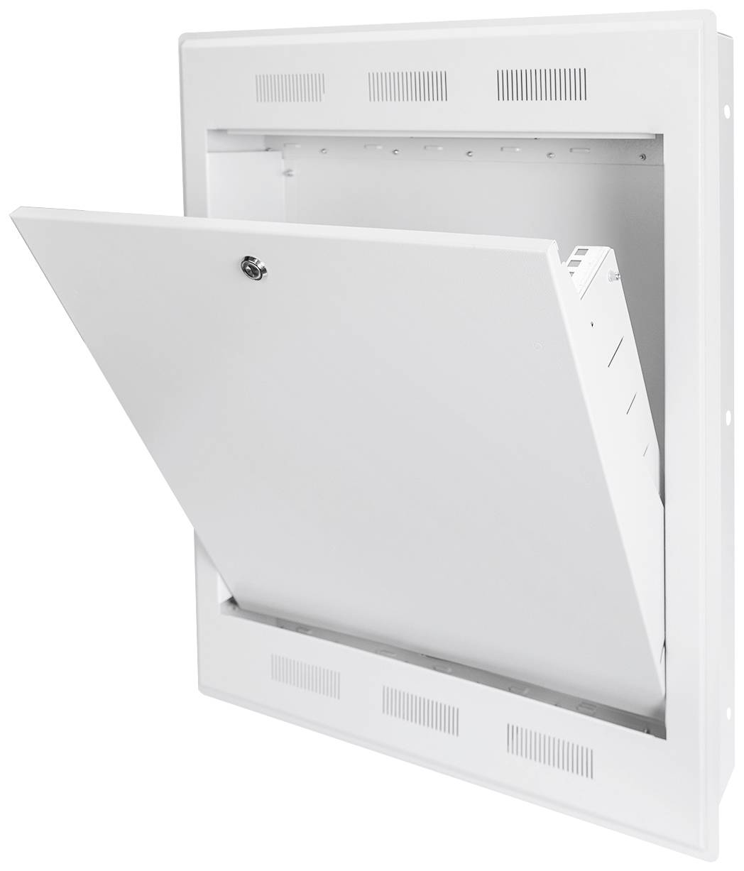 Digitus DN-19 WM-FLSH-127 Boîtier mural 19" (l x H x P) 628 x 778 x 127 mm 2 UH gris clair (RAL 7035)-2