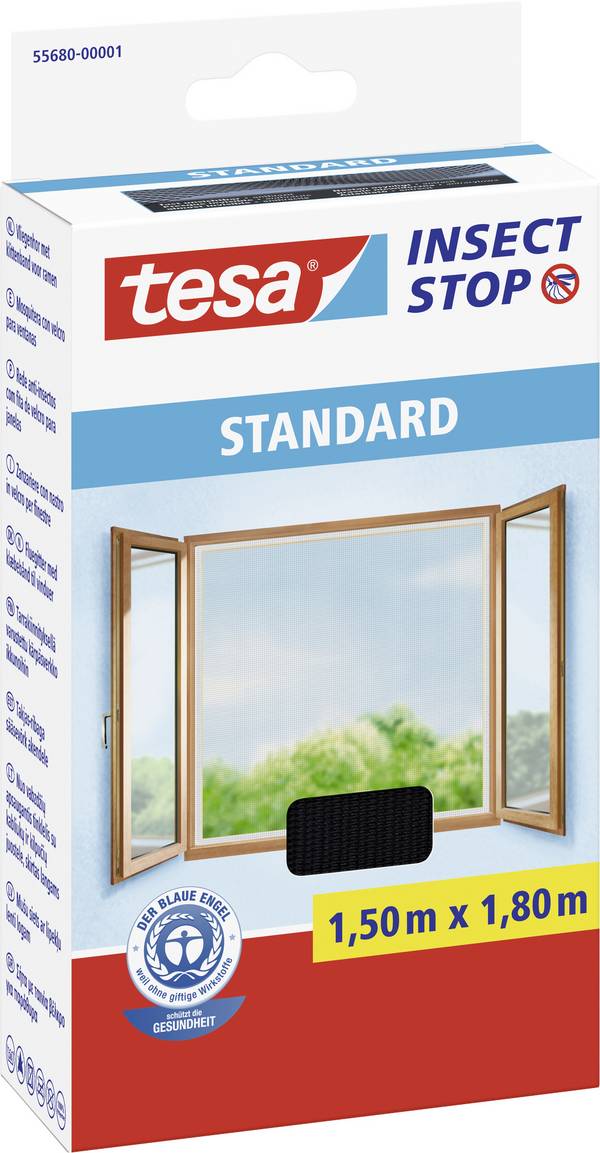 Moustiquaire pour fenêtre tesa 55680-00001-02 (l x H) 1800 mm x 1500 mm anthracite 1 pc(s)