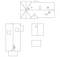 Dessin technique montrant plusieurs élévations de toitures et de murs de maison, avec des fenêtres, des portes et des pentes de toit vues sous différents angles.