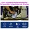 Une personne essuie sous une machine avec un essuie-tout. Le tissu est particulièrement absorbant et polyvalent, résistant à la déchirure même en cas d'humidité.