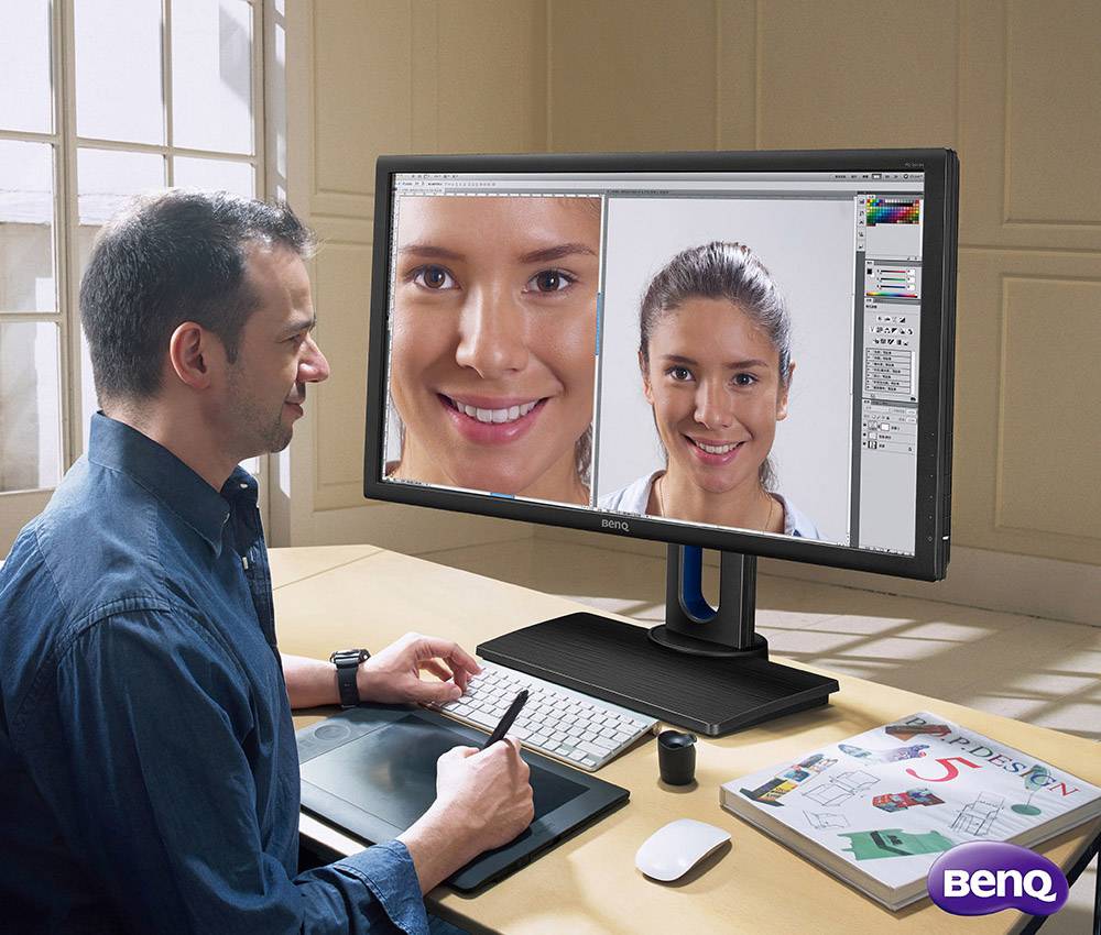 Moniteur LED BenQ PD2700Q CEE G (A - G) 68.6 cm 27 pouces 2560 x 1440 pixels 16:9 4 ms HDMI™, USB 2.0, DisplayPort, mini-26