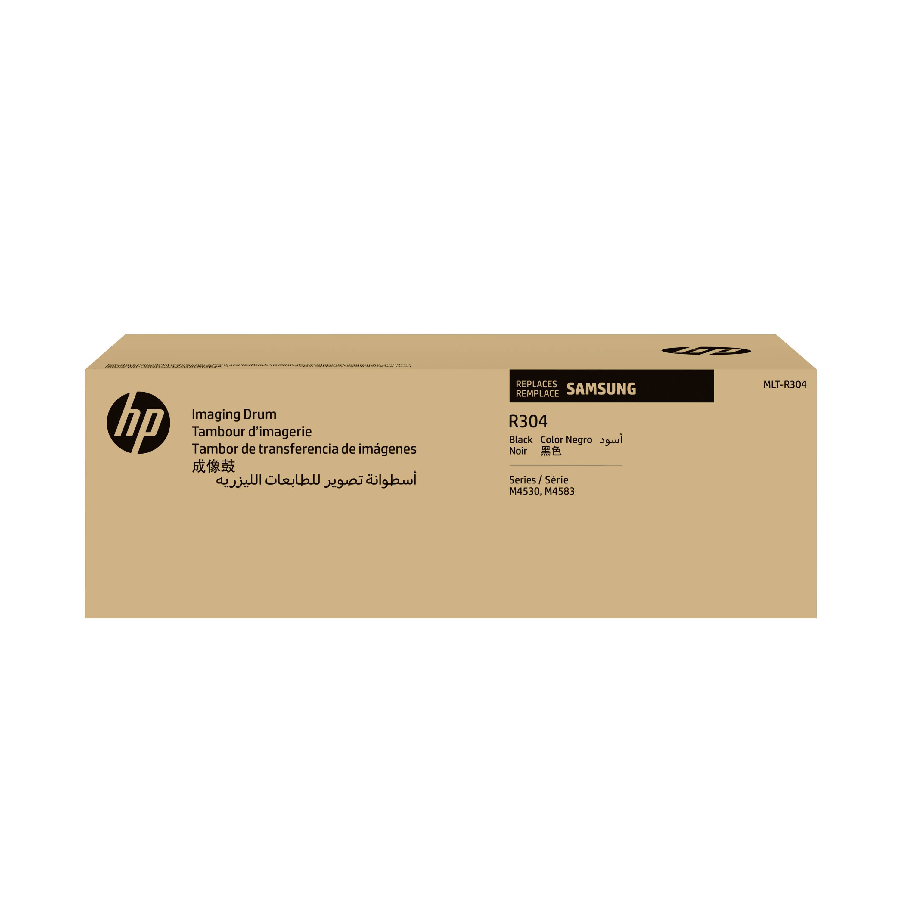 Tambour d'imagerie HP R304 cartouche toner/tambour, étiqueté « Remplace Samsung MLT-R304 » et compatible avec les imprimantes M4530/M4583.
