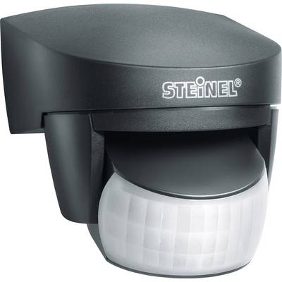 Détecteur de mouvement en boîtier plastique de Steinel. Adapté pour le montage sur les murs de maison afin de détecter les mouvements et de commander l'éclairage.