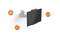 Support mural en aluminium pour tablettes, pivotant à 360 degrés, compatible avec des tablettes de 7 à 13 pouces.