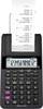 Casio HR 8 RCE black Calculatrice imprimante noir Ecran: 12 à pile(s), sur secteur (en option) (l x H x P) 102 x 42 x 209 mm