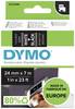 Etiquette DYMO D1 S0721010 Couleur de ruban: noir Couleur de police:blanc 24 mm 7 m