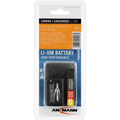 Batterie Li-Ion pour caméra/caméscope, compatible avec Sony NP BX 1. 3,7V, 750mAh. 5 ans de garantie.