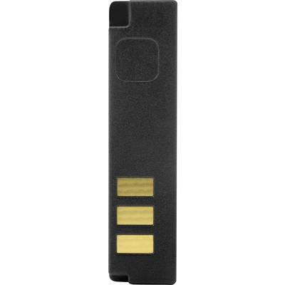 Clé USB noire avec trois connexions dorées sur la face avant.