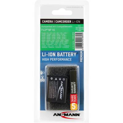 Emballage d'une batterie Li-Ion Ansmann pour appareil photo/caméscope. Compatible avec Fuji® NP 45. Inclus 2 ans de garantie.