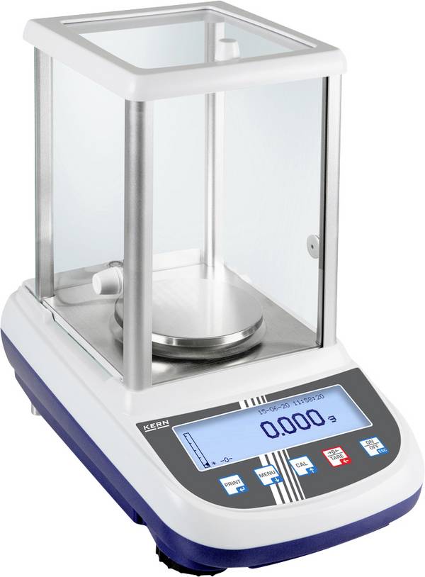 Balance de précision Kern PLJ 2000-3A Plage de pesée (max.) 2.1 kg Lisibilité 0.001 g sur bloc d'alimentation multicolore