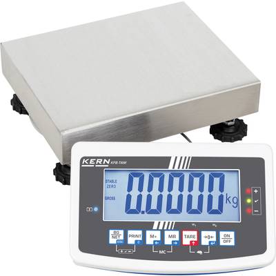 Kern IFB 10K-4 Balance à plate-forme IFB 10K-4 Plage de pesée (max.) 15 kg Lisibilité 0.5 g sur bloc d'alimentation mult-0