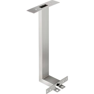 Support métallique en forme de L, probablement destiné au montage de table ou de meuble.