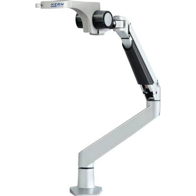 Support de microscope à bras flexible et ajustable, adapté pour un positionnement précis et un travail ergonomique en environnement de laboratoire.