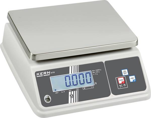 Kern  Balance de table WTB 30K-2NM  Plage de pesée (max.) 30 kg Lisibilité 10 g sur bloc d'alimentation multicolore