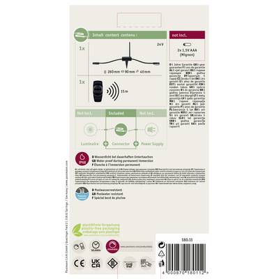 Lampe 'Driss Badeleuchte 965' avec tension de 24V. Comprend la lampe, le connecteur et l'adaptateur secteur. Piles non incluses. Emballage sans plastique.