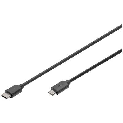 Câble USB avec connecteurs USB-C et Micro-USB.