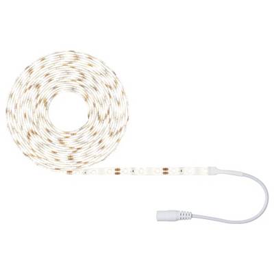 Une bande LED blanche disposée en cercle avec un câble de connexion sur la droite. Idéal pour des applications d'éclairage décoratif.