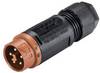 Cosse cylindrique mâle Wieland Electric 46.052.4550.4 mâle, droit Nombre total de pôles: 5 Série (connecteur rond): RST® MINI 1 pc(s)
