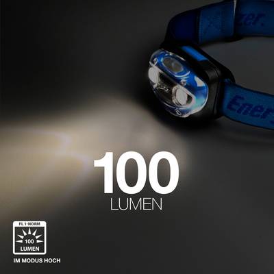 Lampe frontale LED Energizer Vision HL à pile(s) 150 g 50 h bleu, noir -  Conrad Electronic France