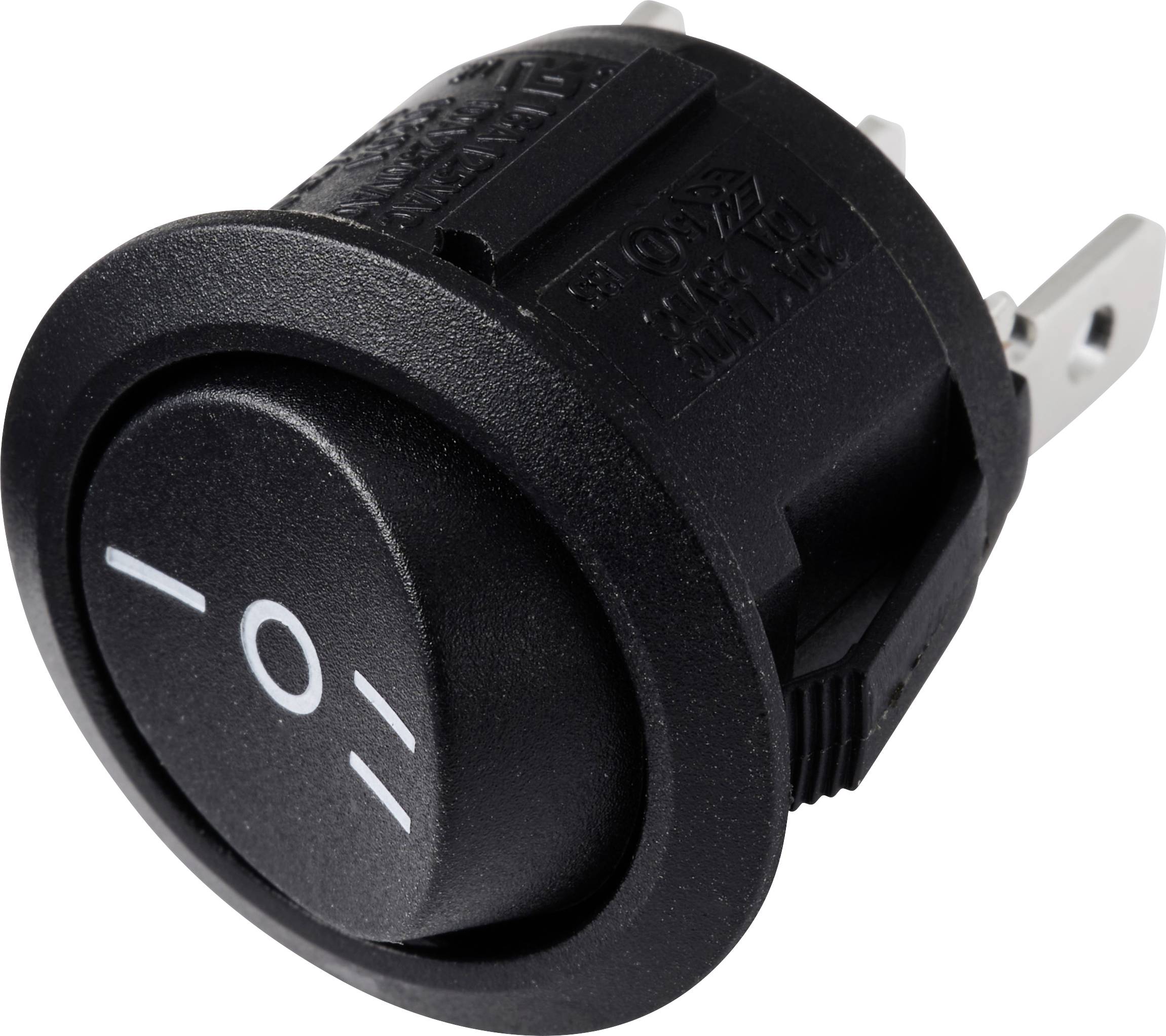 TRU COMPONENTS 700207 Interrupteur à bascule R13-112D B/B PR.I-O-II 250 V/AC 6 A 1 x On/Off/On permanent/0/permanent 1 p