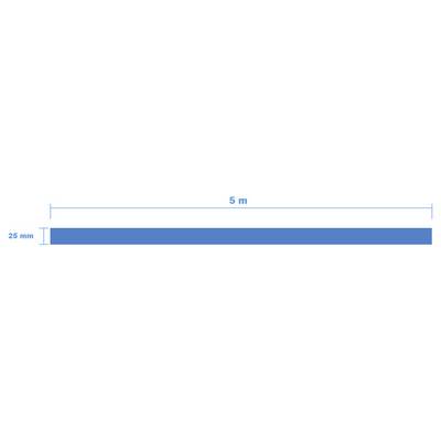 TRU COMPONENTS 1566771 Gaine thermorétractable sans colle bleu 25 mm 12.50 mm Taux de retreint:2:1 5 m-3