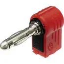Fiche banane coudée Ø 4 mm rouge 1 pcs.