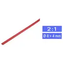 Gaine thermorétractable sans colle 2:1 TRU COMPONENTS 1225448 rouge Ø intérieur nominal (avant réduction): 8.60 mm March