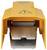 Pédale jaune avec capot de protection et triangle d'avertissement. Fréquemment utilisée dans les applications industrielles pour la commande de machines.