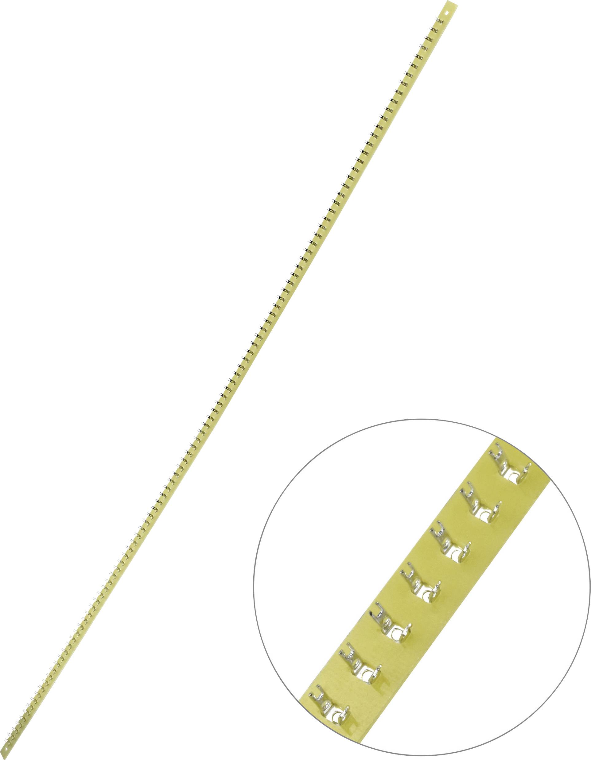 Barrette à souder simple rangée TRU COMPONENTS 530553 Nbr total de pôles 100 Epoxy (L x l x H) 620 x 9 x 1.5 mm 1 pc(s)-0