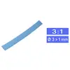 TRU COMPONENTS 1570281 Gaine thermorétractable sans colle bleu 3 mm 1 mm Taux de retreint:3:1 Marchandise vendue au mètre